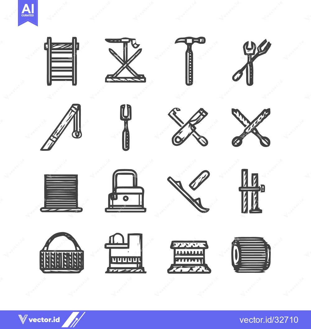 Premium Vector dari Collection of Tools and Equipment for Construction and Repair.