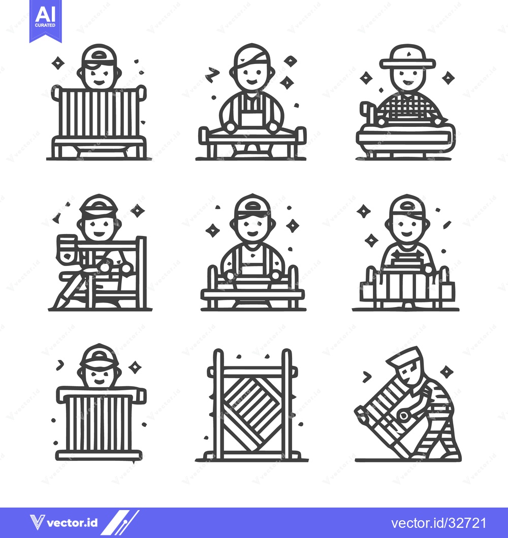 Premium Vector of Artisan Craftsmanship - A Collection of Handcrafted Icons.