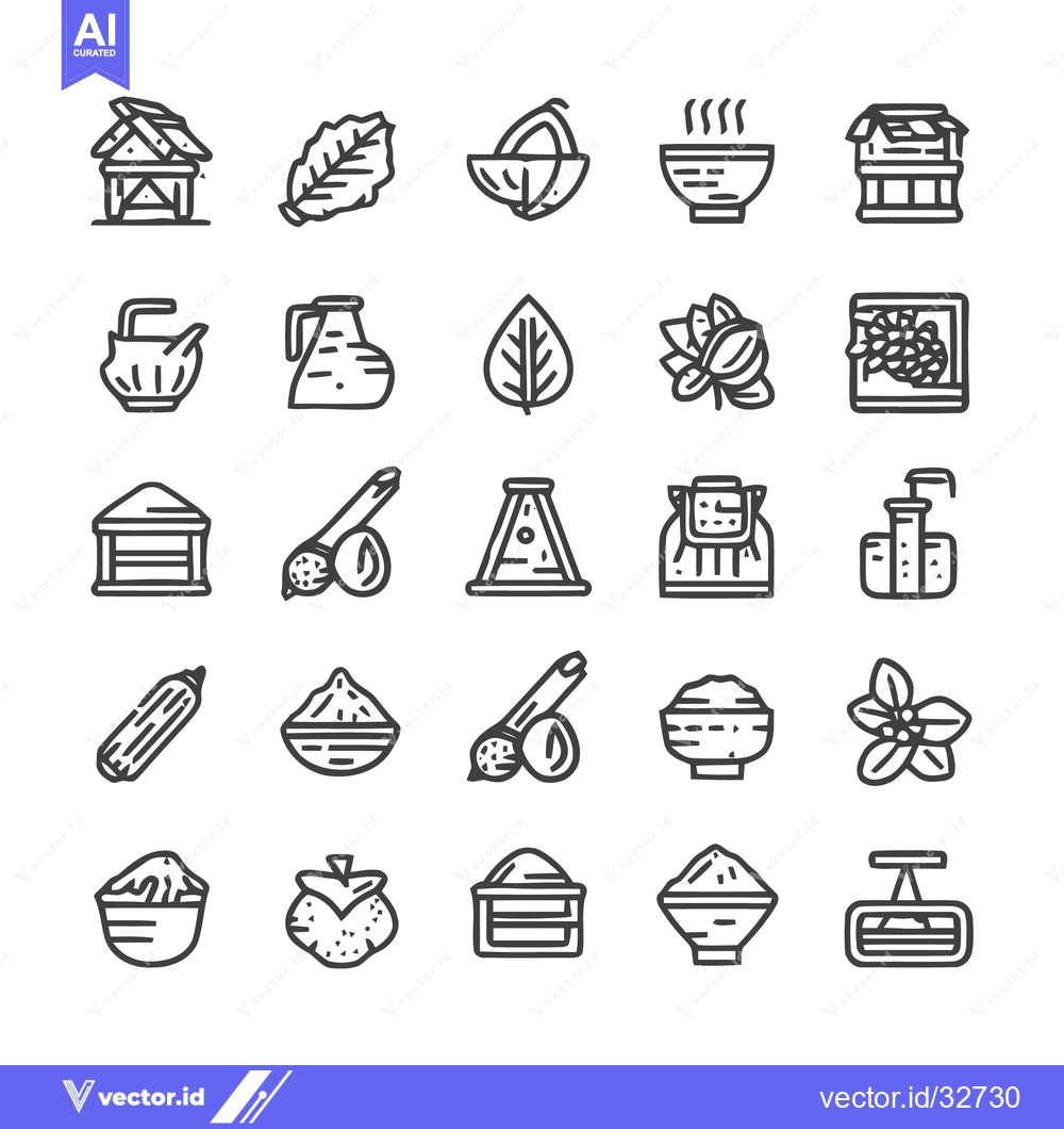 Premium Vector of Collection of spa and wellness icons in outline style.