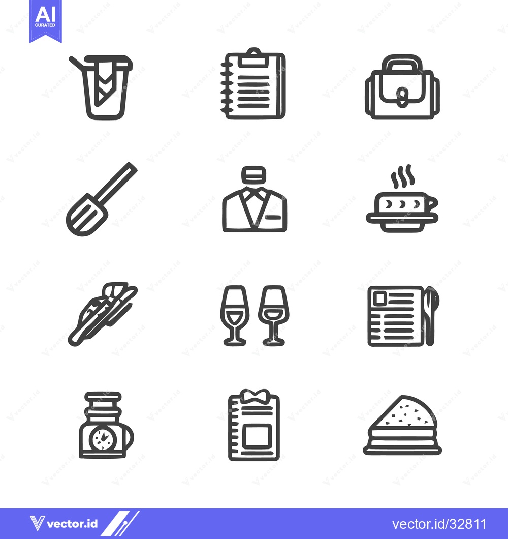 Premium Vector dari Collection of Minimalist Iconography for Various Concepts.