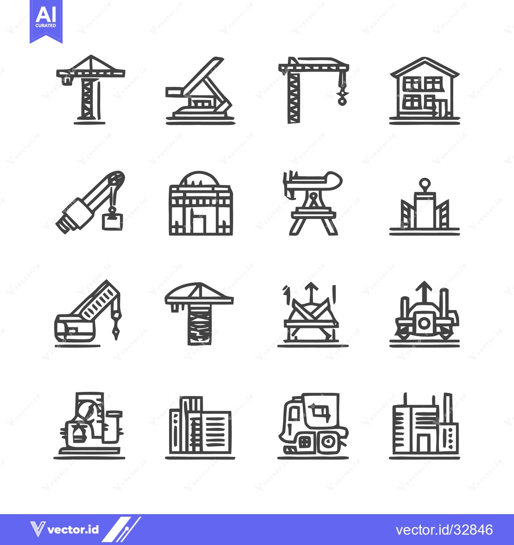 Premium Vector dari Construction and Building Icons - A Comprehensive Collection.
