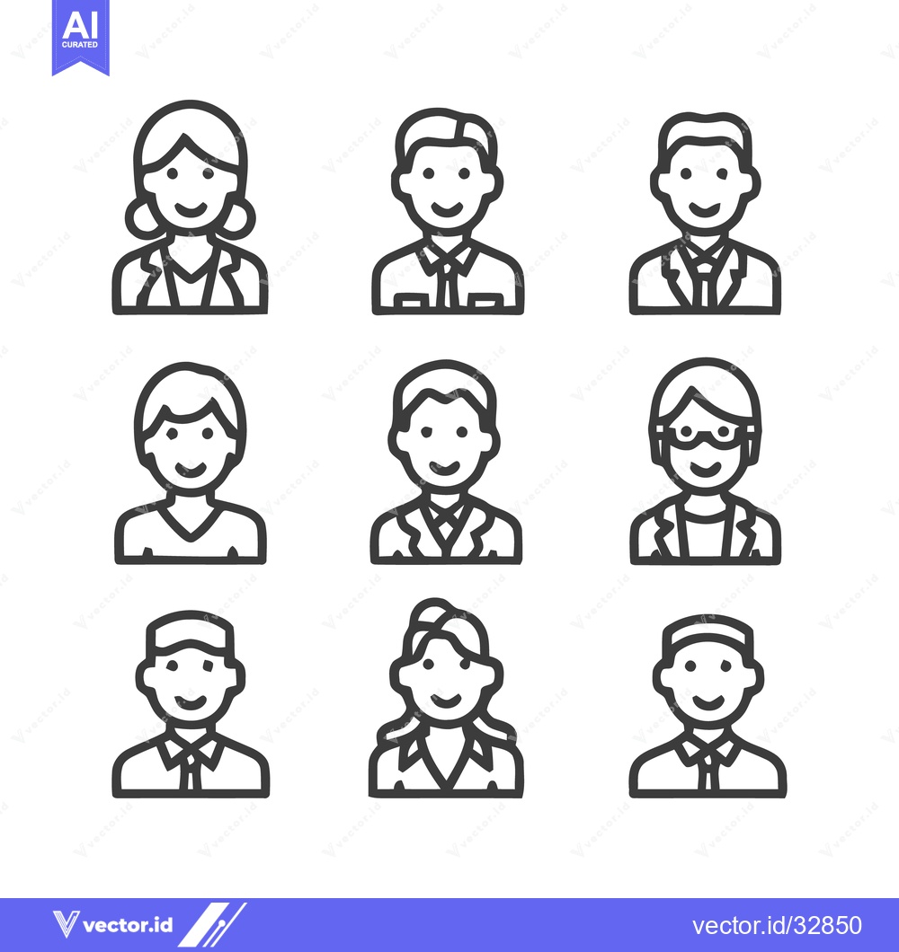 Premium Vector dari Diverse Group of People Representing Various Professions and Demograph
