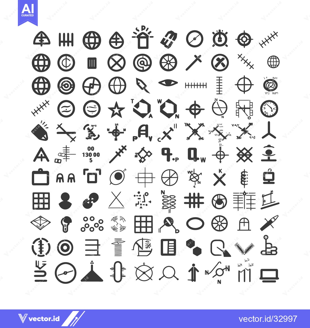 Premium Vector dari Collection of Diverse Hand-Drawn Black and White Icons