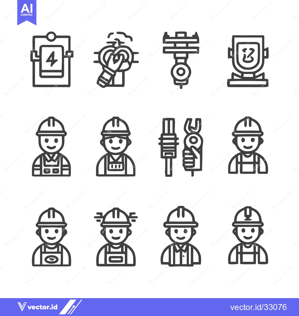 Premium Vector dari Construction and Engineering Icons - A Comprehensive Collection.