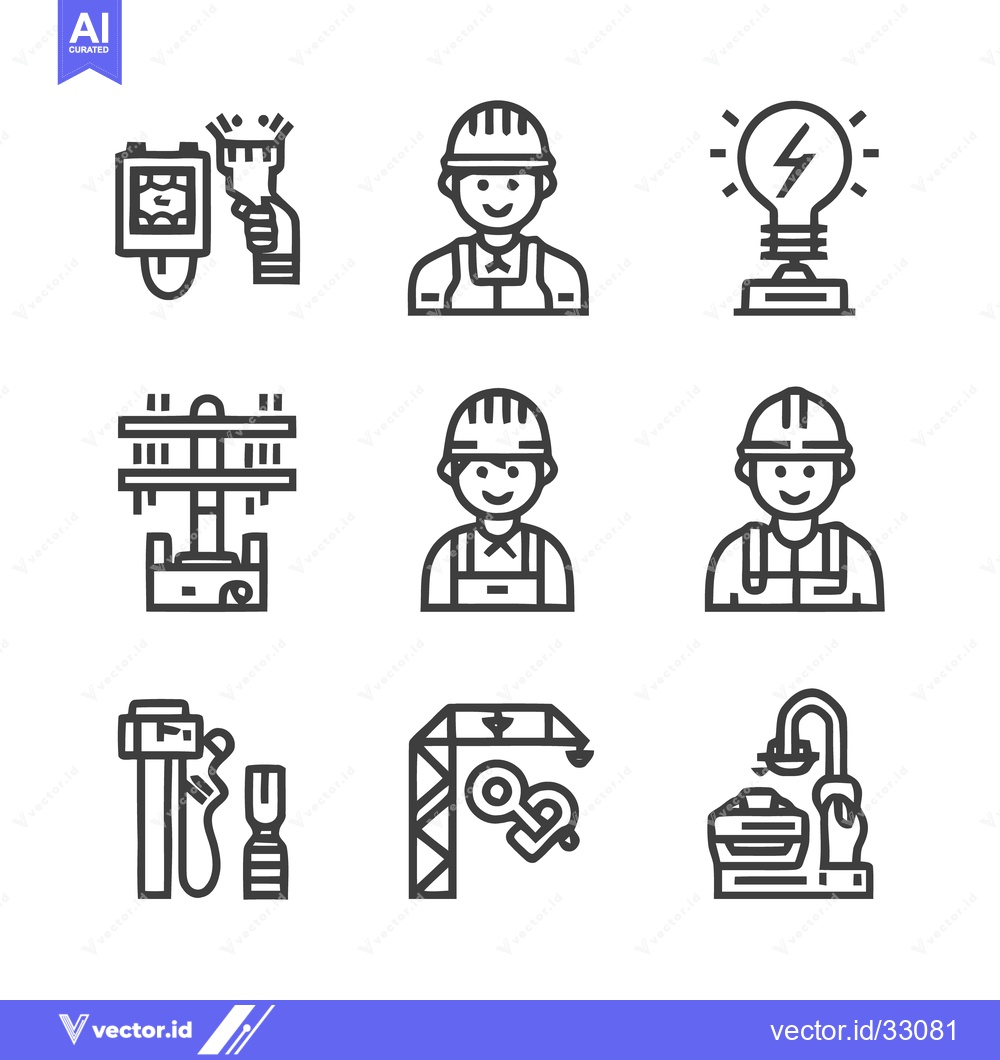Premium Vector dari Construction and Engineering Icons - A Comprehensive Set.