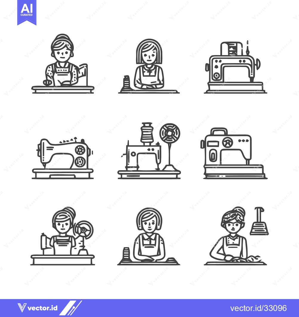Premium Vector dari Sewing and Tailoring - A Collection of Vector Illustrations.