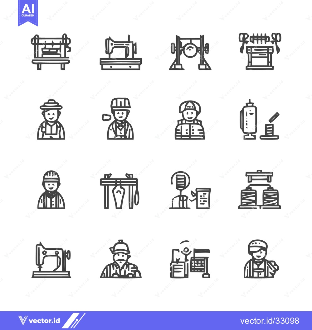 Premium Vector of Artisan Craftsmanship - A Detailed Collection of Crafting Icons.