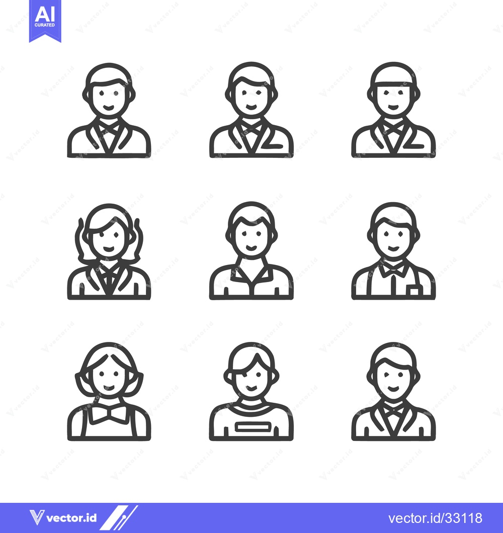 Premium Vector dari Diverse Group of People Icons - Business, Team, and Community Represen