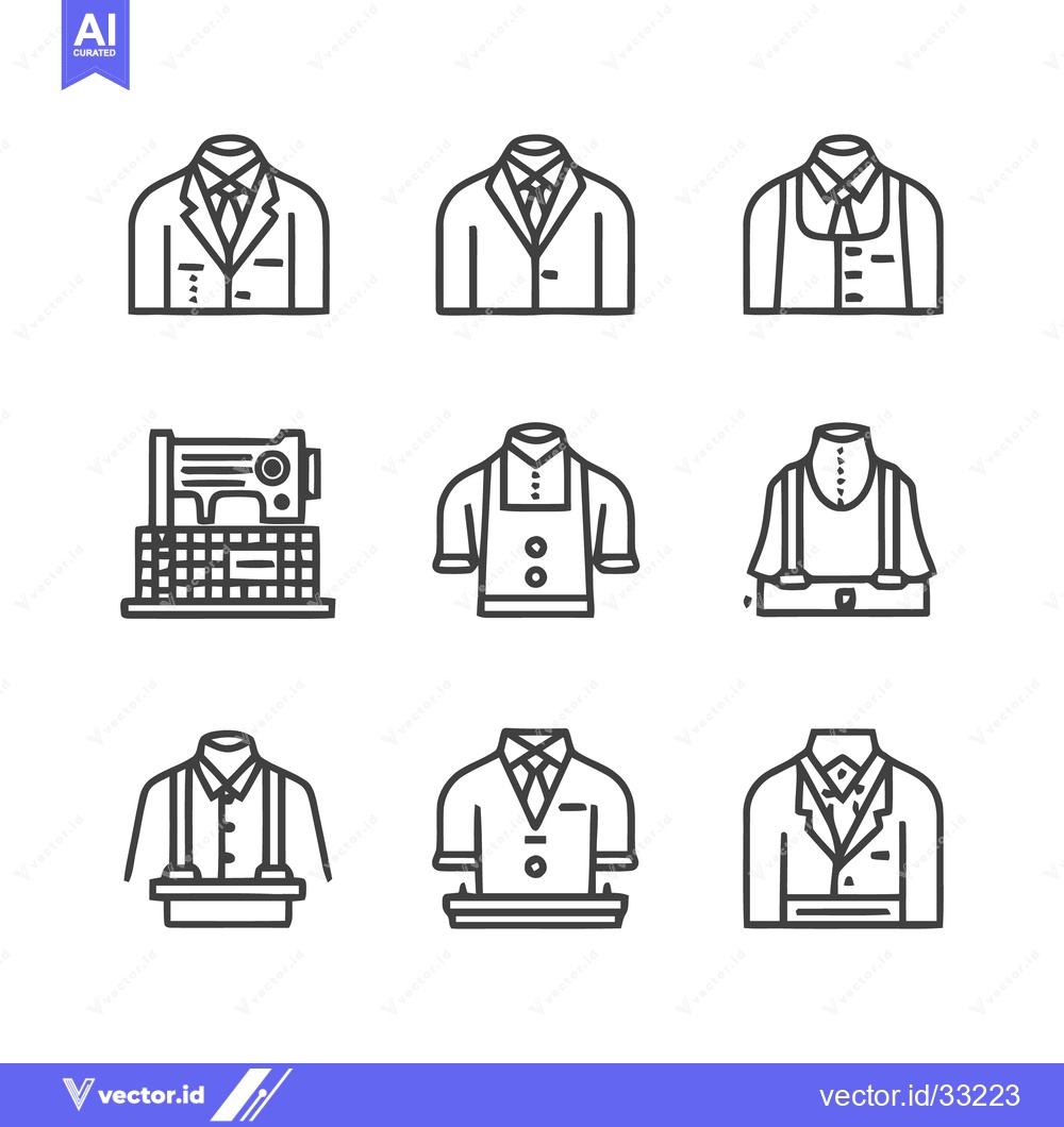 Premium Vector dari Uniforms and Workwear - A Collection of Professional Attire.