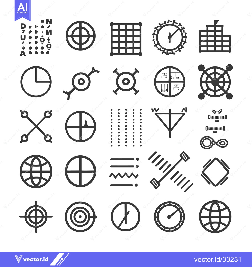 Premium Vector dari Collection of Geometric and Circular Design Elements