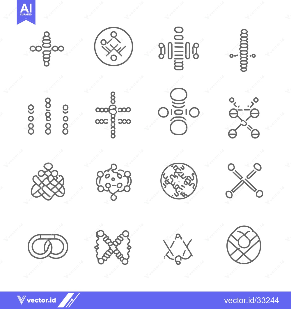 Premium Vector of Collection of Geometric Line Art Designs with Circle and Line Elements