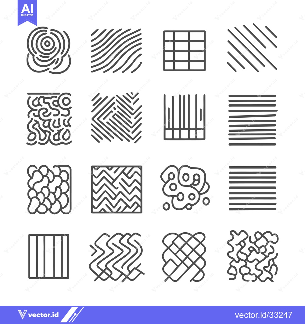 Premium Vector dari Collection of Geometric Patterns with Various Shapes and Lines
