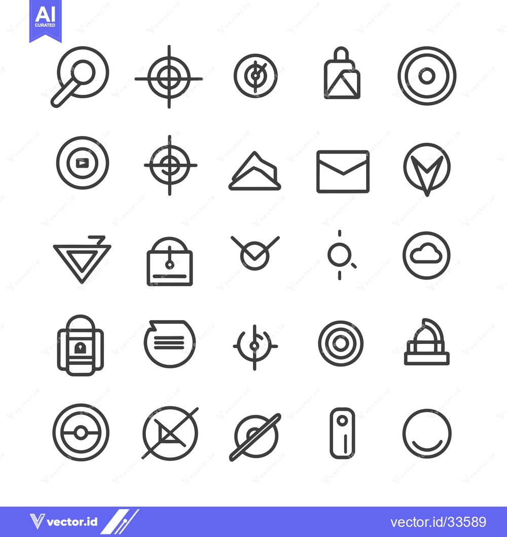 Premium Vector dari Collection of Line Icons for Various Concepts