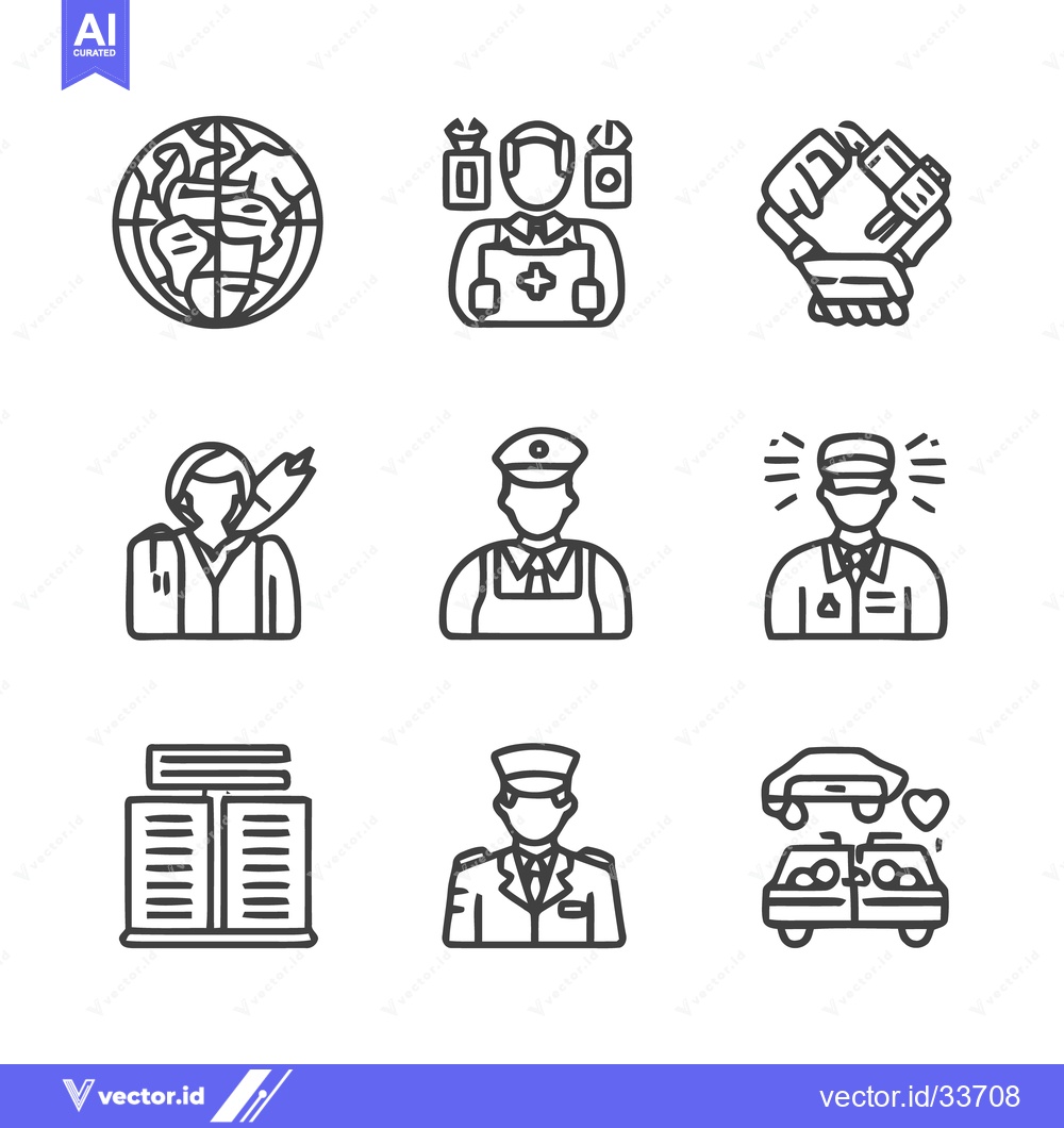 Premium Vector dari Diverse Professions and Global Concepts - A Visual Representation.