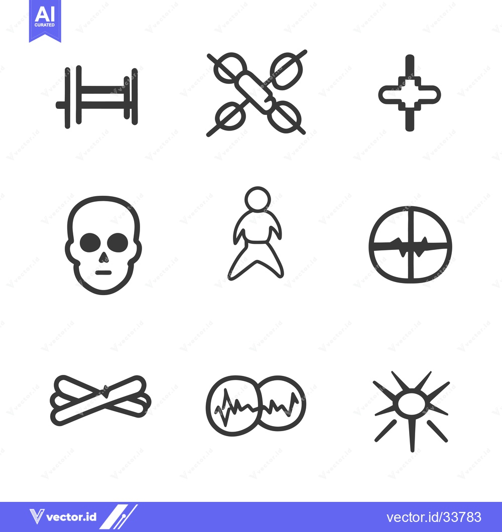 Premium Vector dari Collection of Nine Simple Black and White Icons
