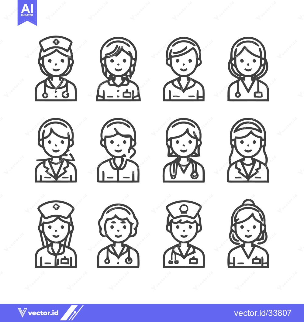 Premium Vector dari Diverse Healthcare Professionals - A Collection of Medical Personnel I