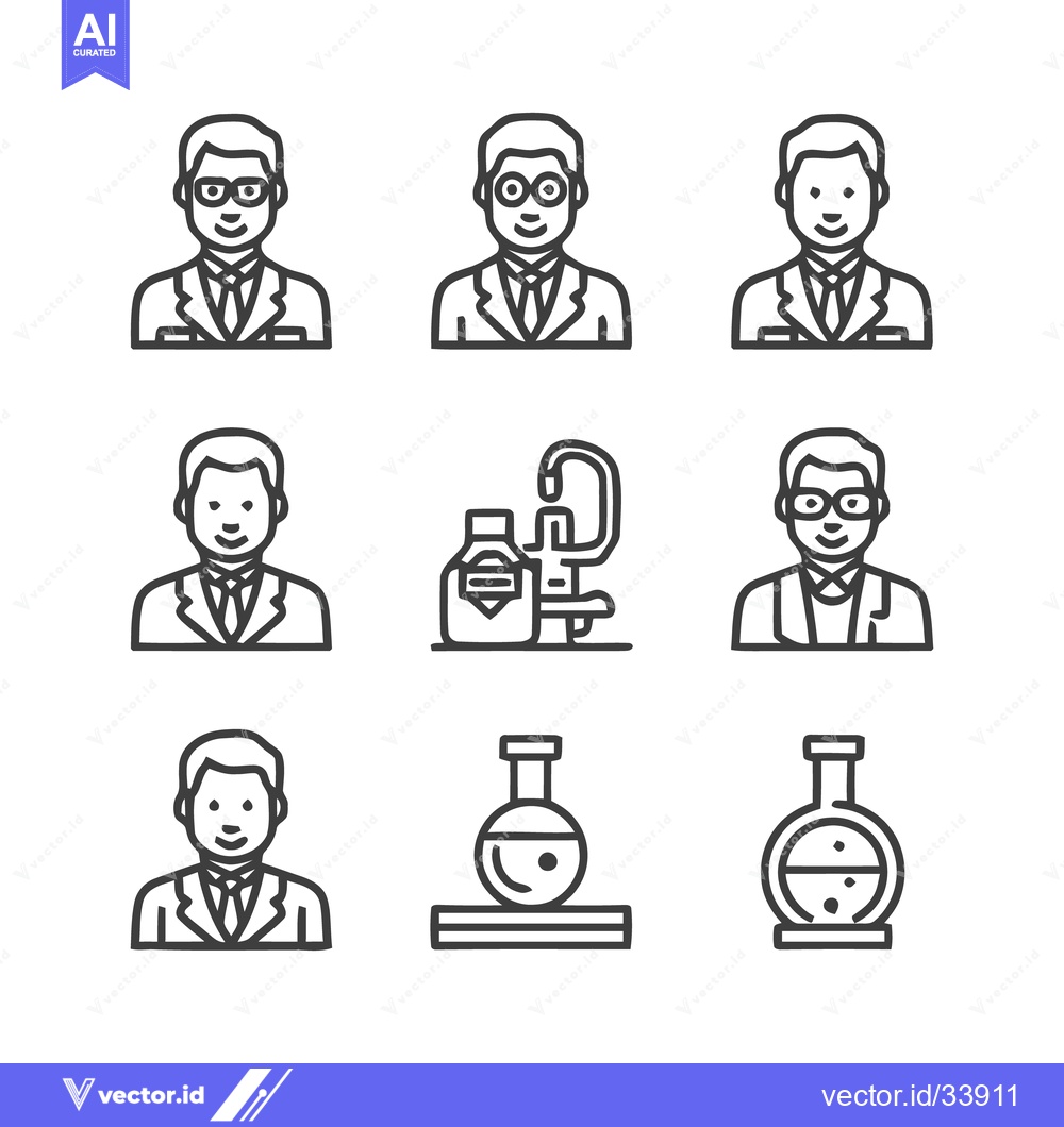 Premium Vector of Science and Laboratory Icons - A Comprehensive Collection.