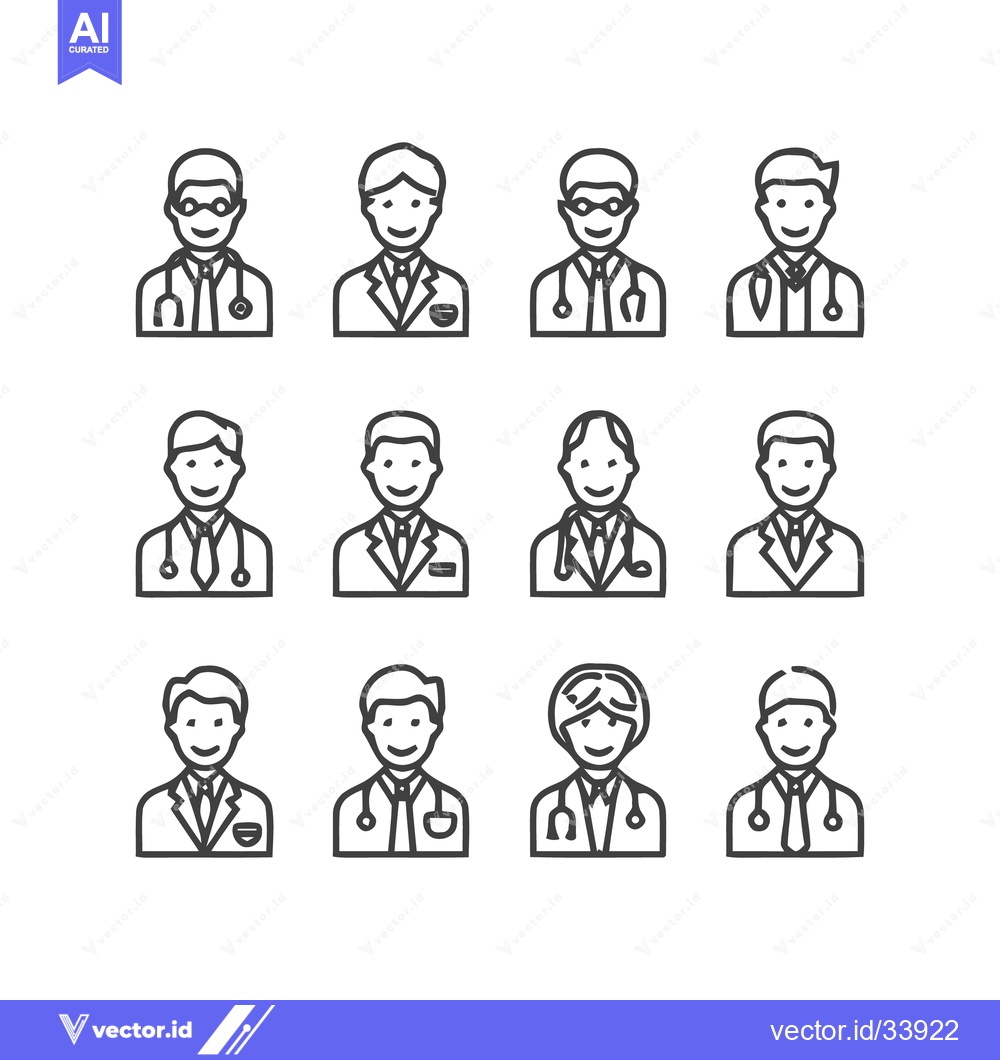 Premium Vector dari Medical Professionals - A Diverse Collection of Doctors and Healthcare