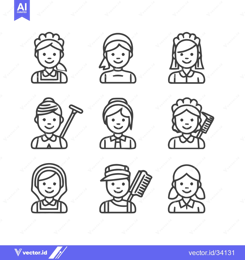 Premium Vector of Collection of Cleaning Service Icons - A Diverse Set.