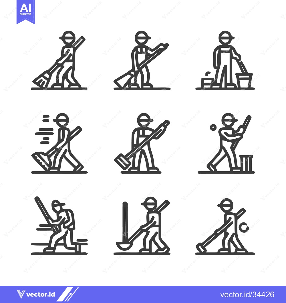 Premium Vector dari Cleaning and Maintenance Icons - A Comprehensive Collection.