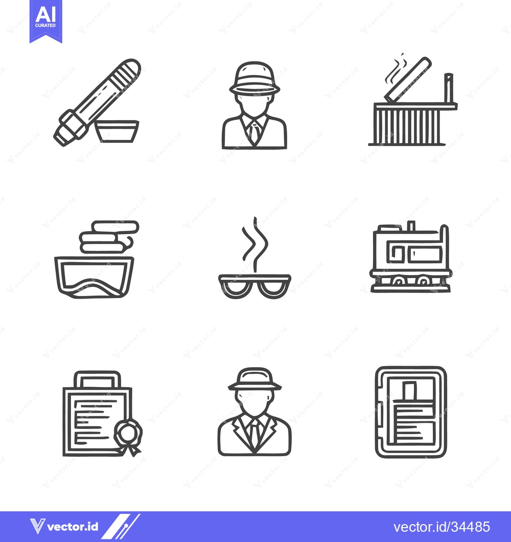 Premium Vector dari Detectives Tools and Clues - A Collection of Icons.