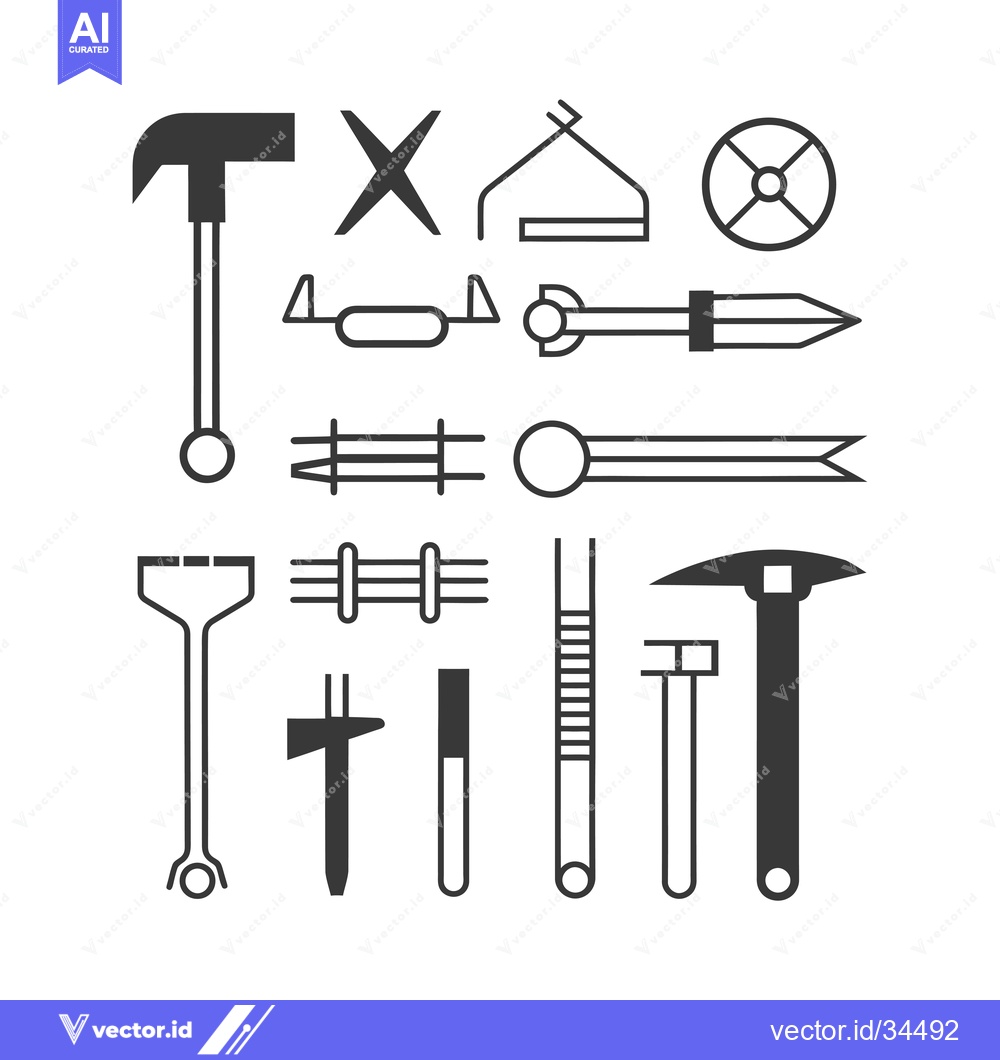 Premium Vector dari Collection of Tools for Building and Repairing
