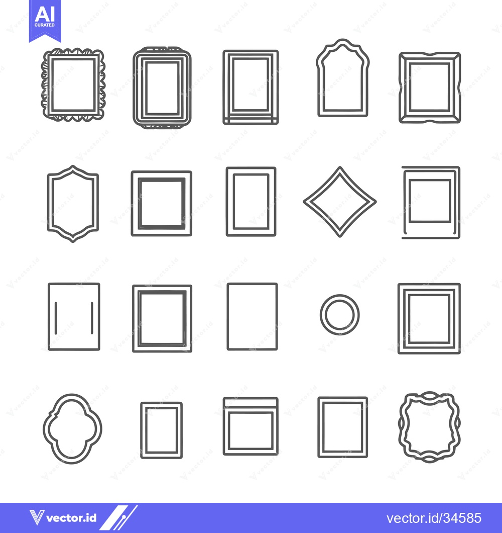 Premium Vector of Collection of Various Ornamental Picture Frames