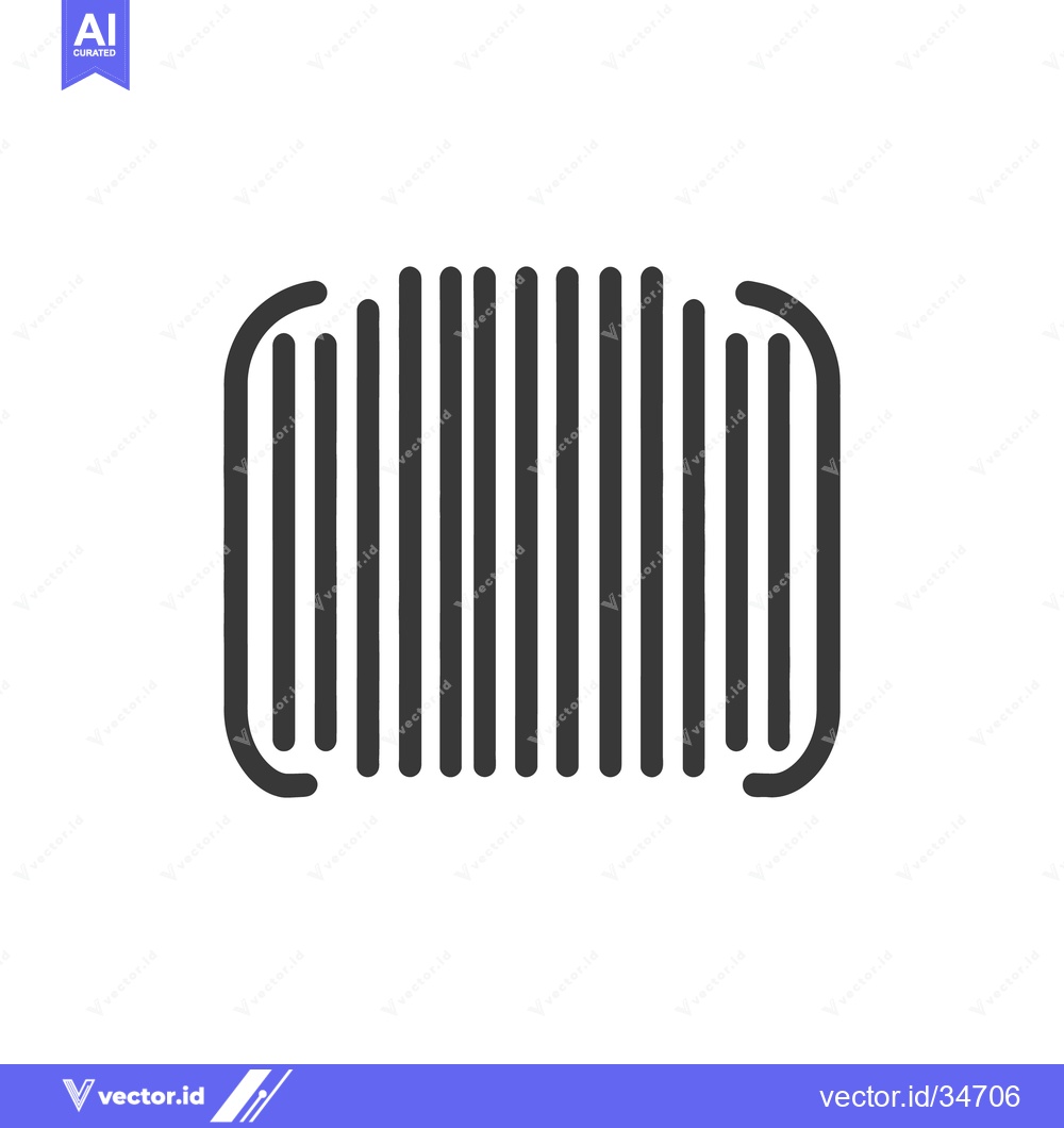 Premium Vector dari A simple graphic icon of a barcode representing data
