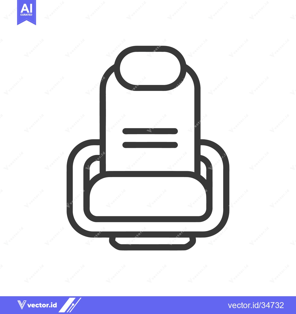 Premium Vector of A minimalist line art representation of a printer device