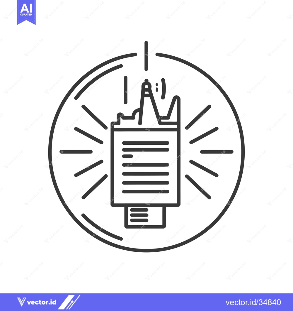 Premium Vector dari Compass Drawing Inside a Circle with Rays Emitting Outward
