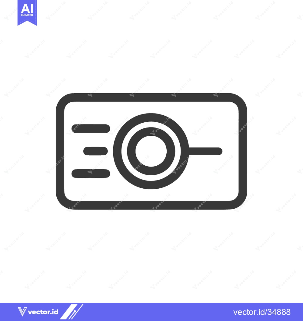 Premium Vector dari Minimalist Action Camera Icon: Sleek Design, Modern Technology, Vector