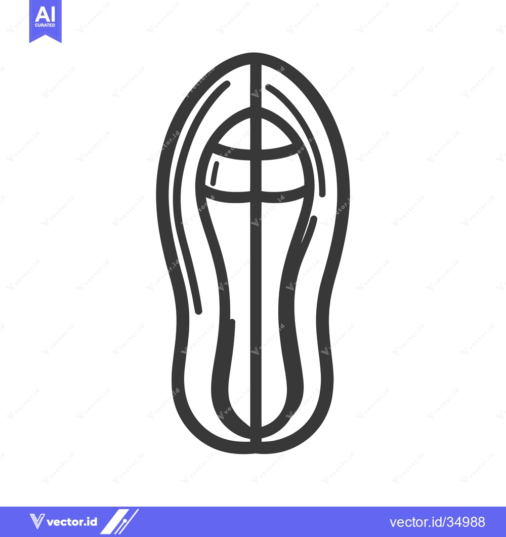 Premium Vector dari A minimalist graphic illustration of a footwear sole design