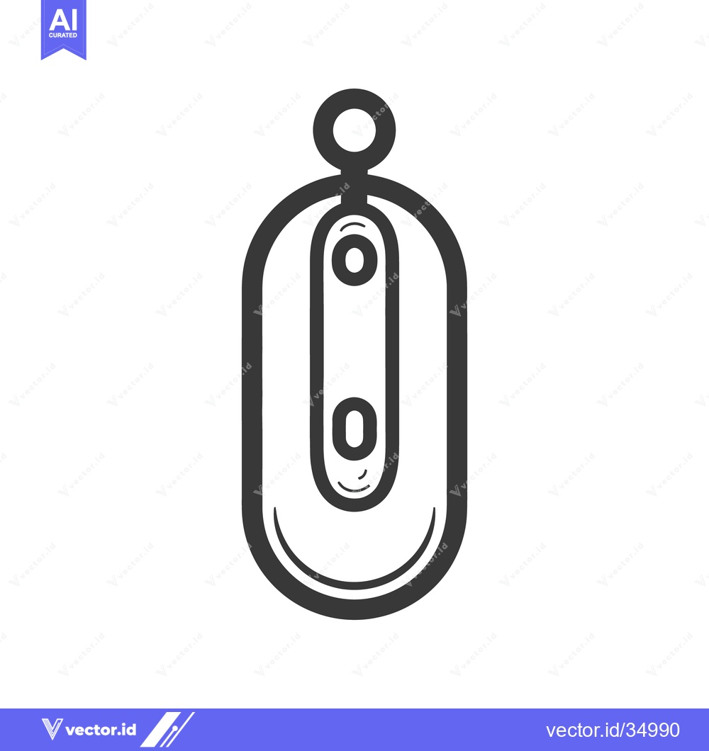 Premium Vector of Minimalist graphic depiction of a decorative pendant design element