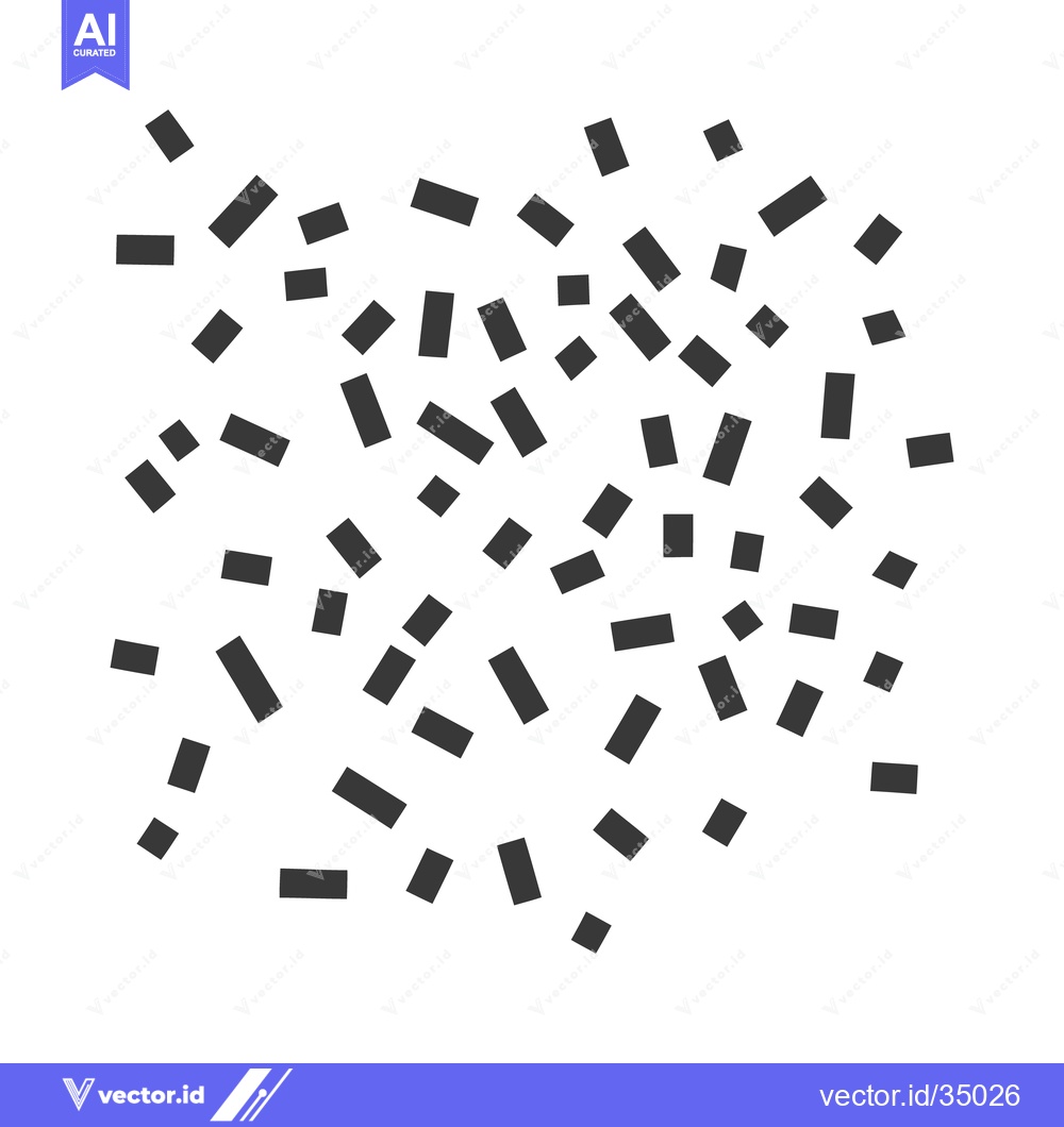 Premium Vector of Scattered rectangles in various sizes arranged on a white background
