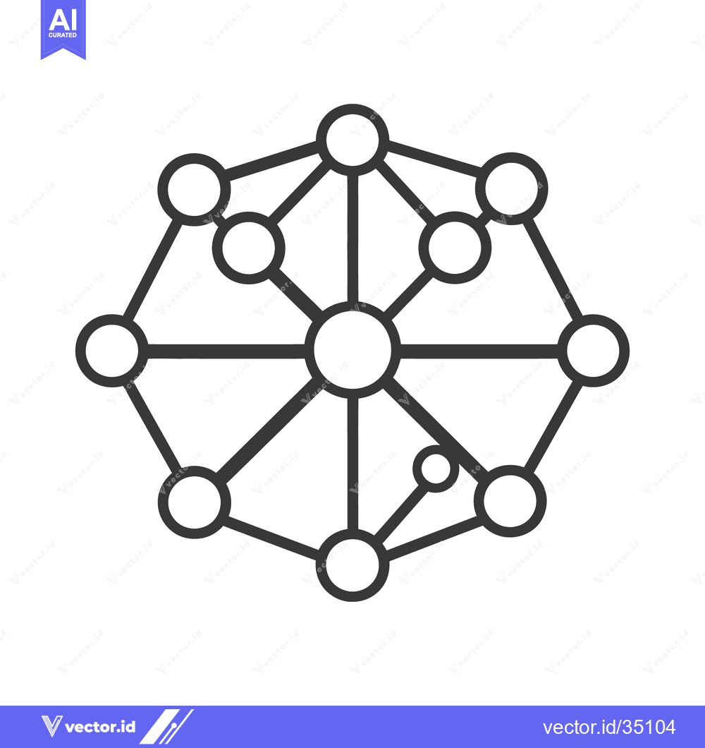 Premium Vector dari A graphical illustration depicting a network connection and arrangemen