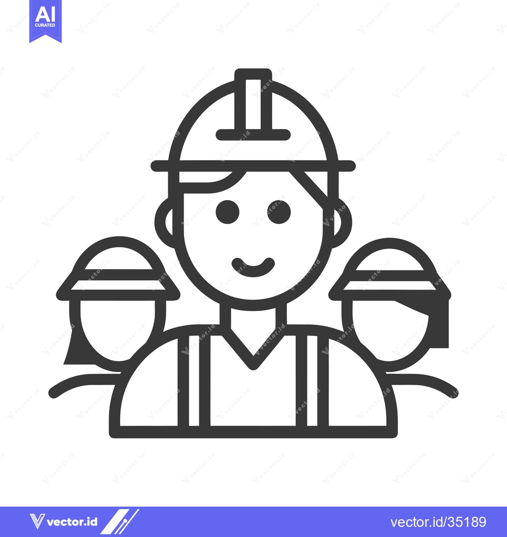 Premium Vector dari Construction Worker with Two Other Workers