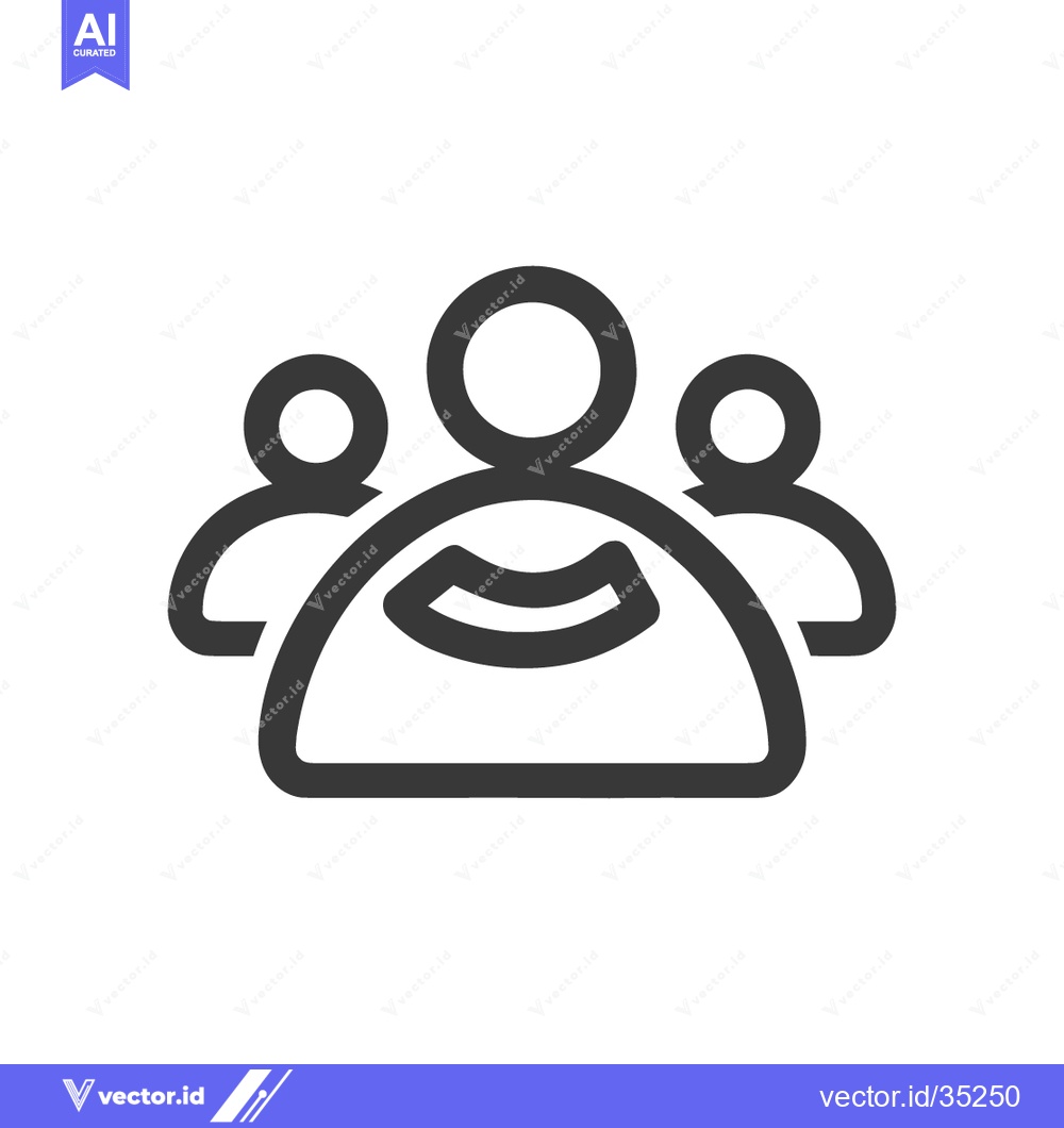 Premium Vector dari Teamwork Icon: Group of People, Collaboration, and Unity Symbol