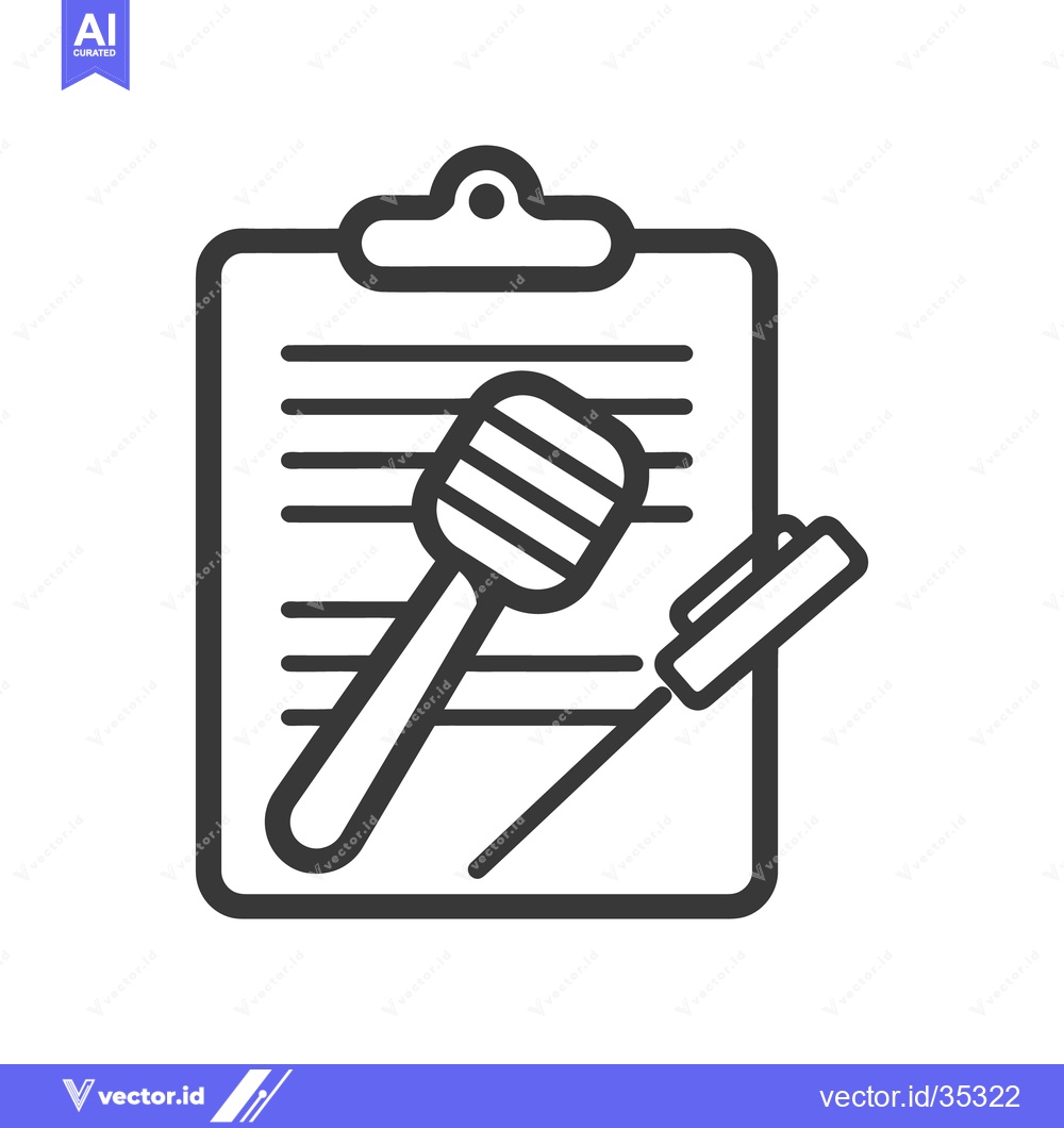Premium Vector dari A clipboard with writing tools and a honeycomb shaped object