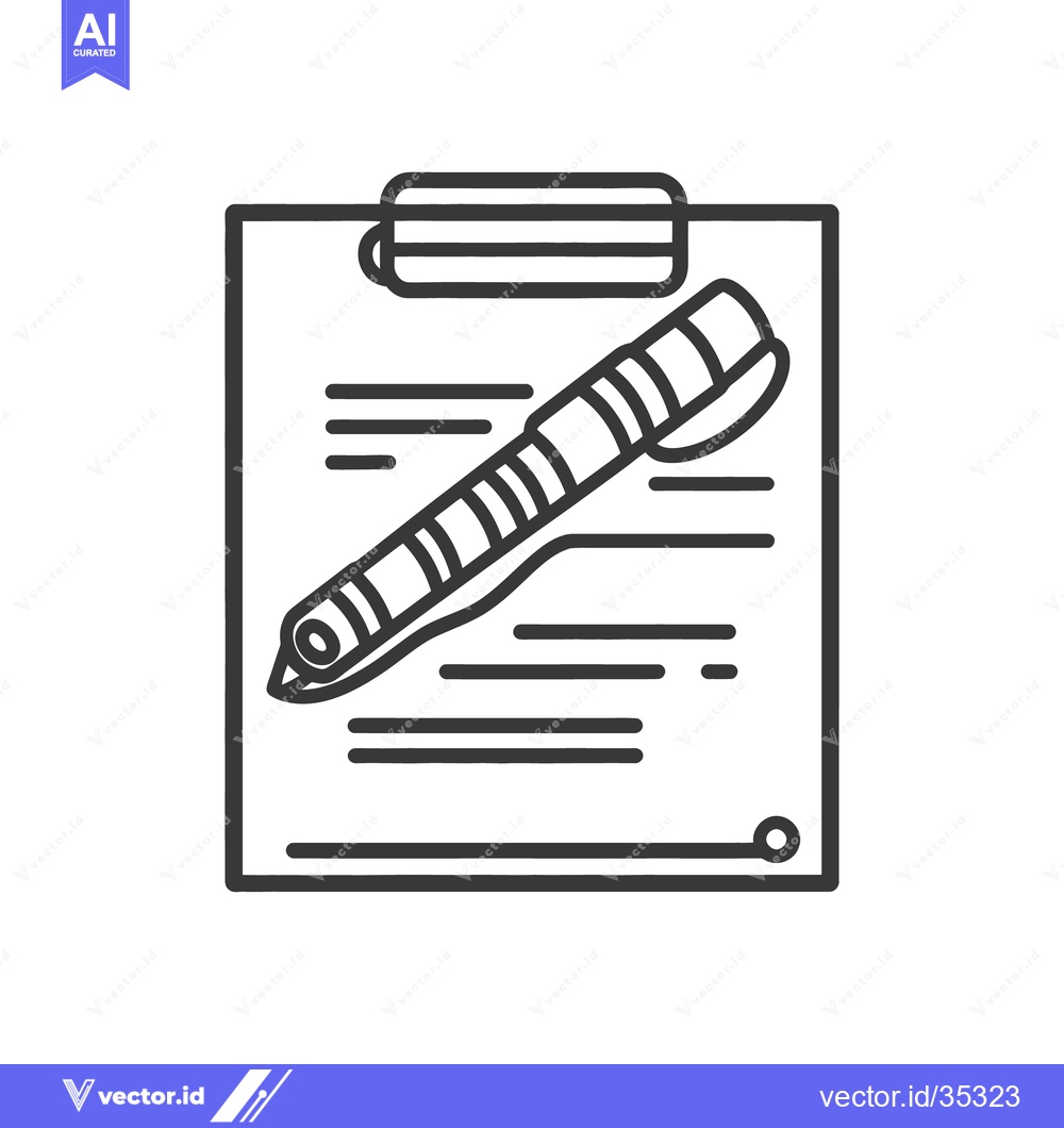 Premium Vector dari A clipboard and pen are ready for note taking or writing