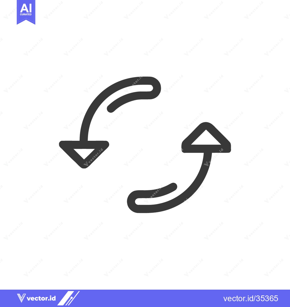 Premium Vector dari Circular Arrows: A Simple Graphic Symbolizing Rotation and Exchange