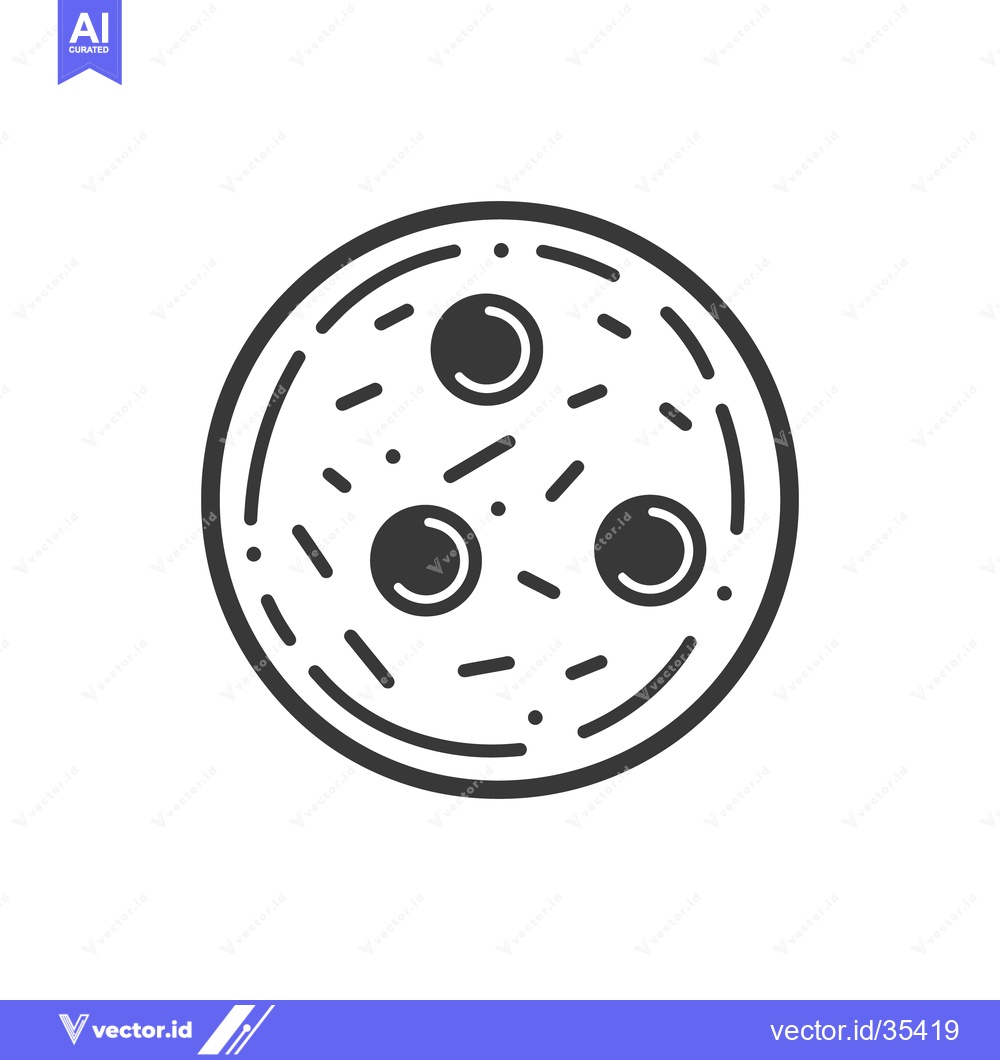 Premium Vector dari Simple black and white illustration of a delicious pizza meal
