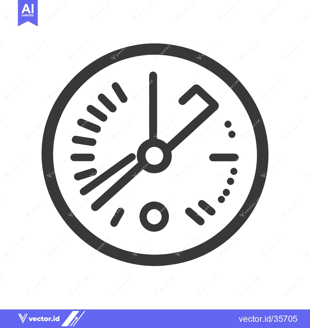 Premium Vector dari A simple monochrome image of an analog clock with hands