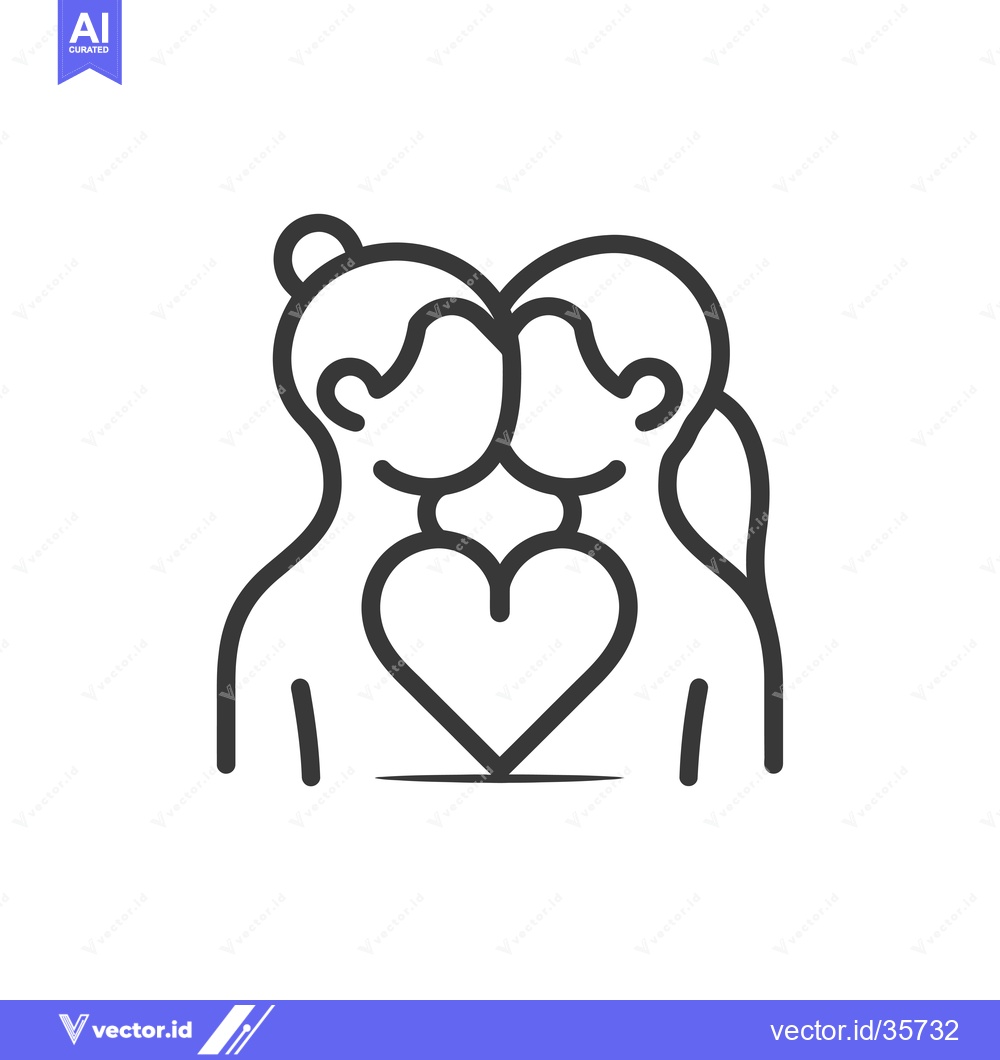 Premium Vector dari Couple in love, sharing a heart as a symbol of unity