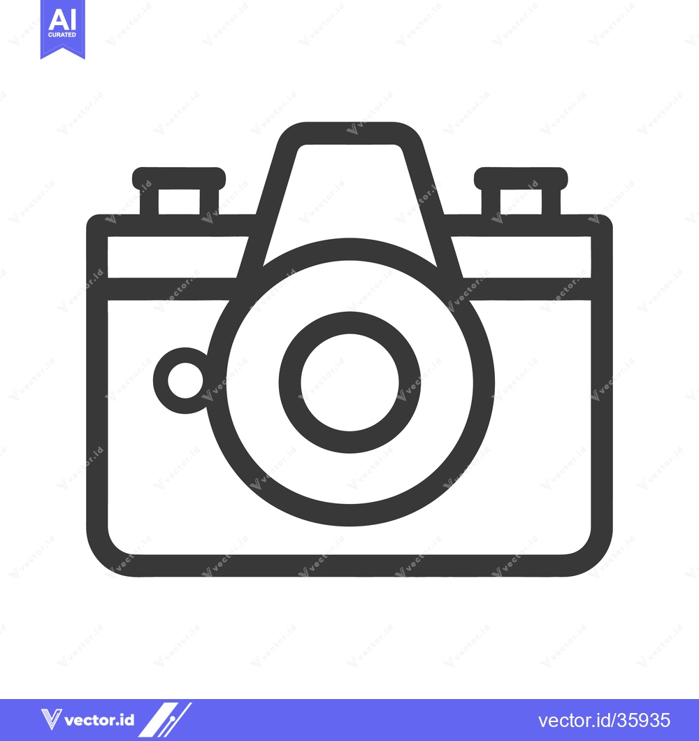 Premium Vector dari A simple illustrative outline of a digital camera device