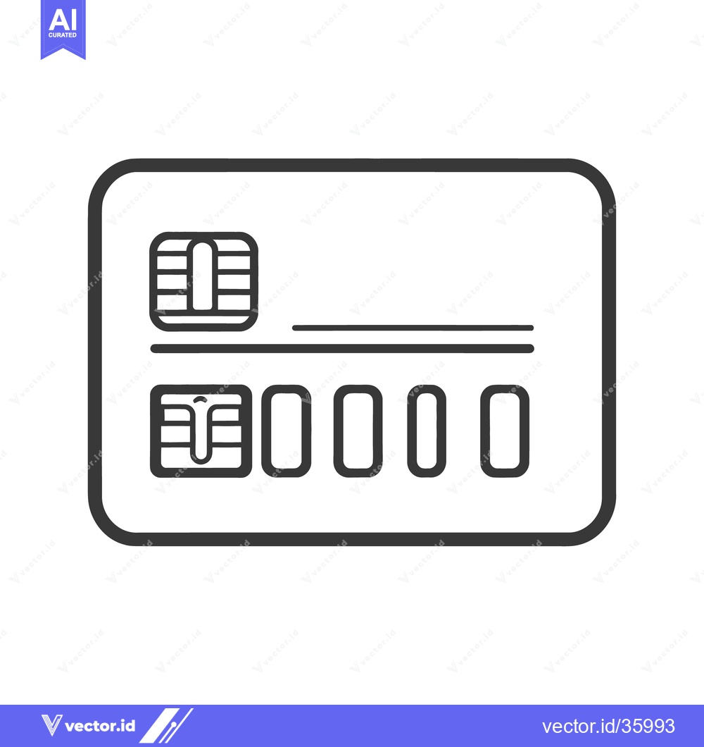 Premium Vector dari An illustrative black and white image of a credit card