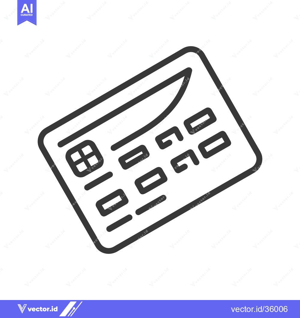 Premium Vector dari A simple illustration of a credit or debit card design