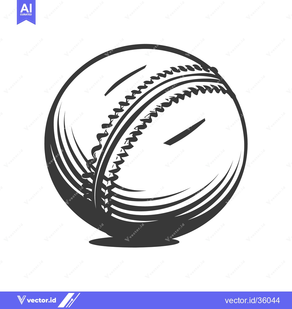 Premium Vector dari A detailed black and white illustration of a baseball