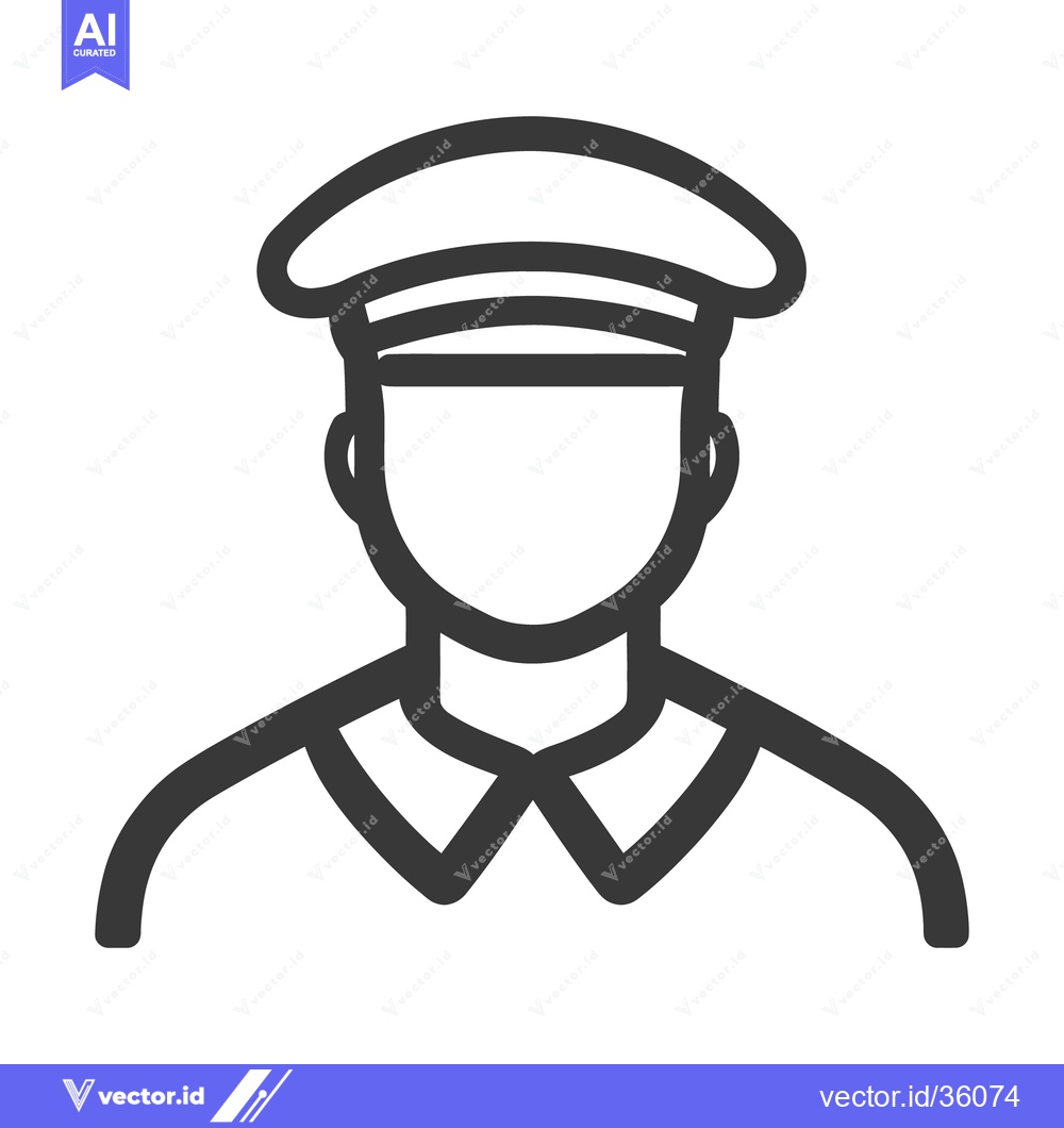 Premium Vector dari A stylized illustration depicting a person wearing a cap