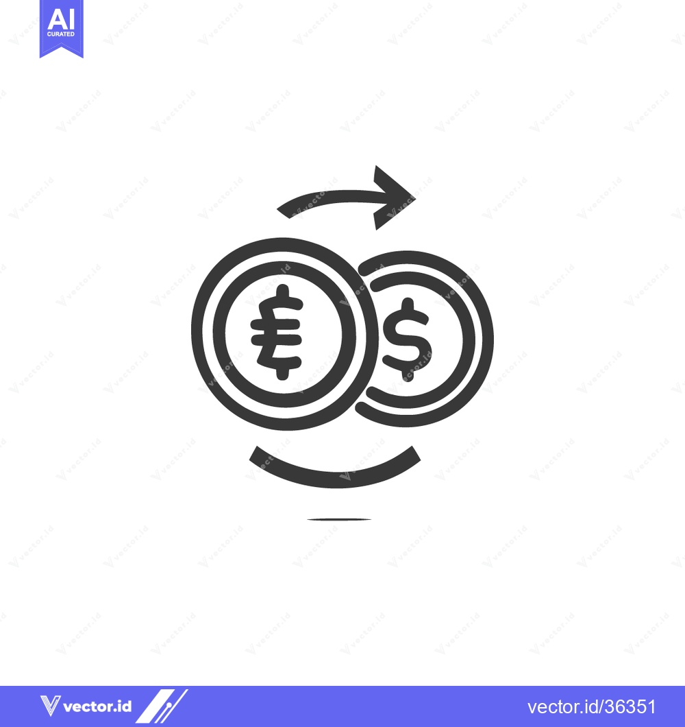 Premium Vector dari Currency Exchange Icon: Lira to Dollar Conversion with Circular Arrows