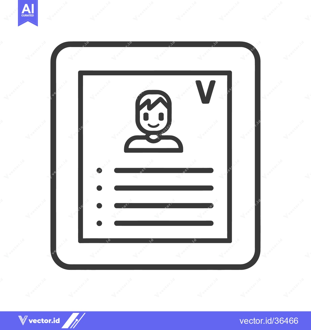 Premium Vector of A digital graphic representation of a voter identification form
